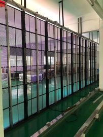 P3.91-7.82 Ecrã LED transparente a cores completas para paredes de cortina de vidro