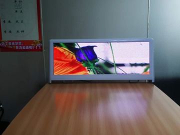Exibição de sinalização LED de automóveis ao ar livre 96 * 32 Cm Função de exibição para publicidade eficaz