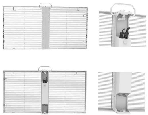 2500 Nits Ecrã LED transparente