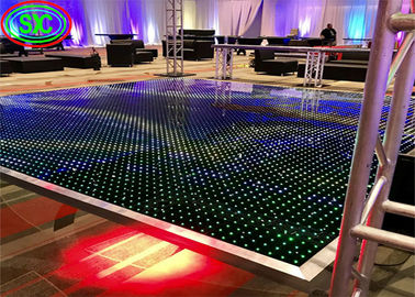 China SMD3535 Sound Active Dj Led Disco Dance Floor Painéis de Feixe Branco Quente