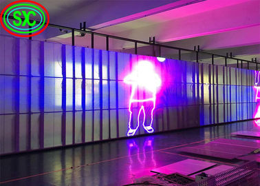 Full Color HD Flexível 4000 cd/m2 Painel LED transparente