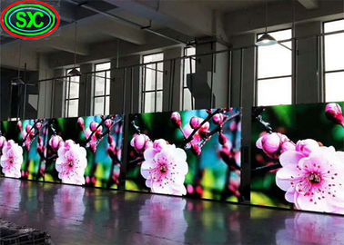 Grande tela de aluguel flexível sem exposição de mancha 1/32 placa de tela LED de varredura HD 1R1G1B P2.5mm