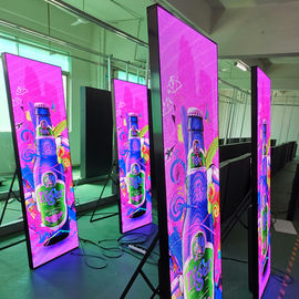 680x2000mm Publicidade ecrãs LED com configuração de cor vibrante 1R1G1B