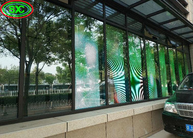 Ecrã de instalação de aluguer Ângulo de visão grande P3.91 P4.81 2500 Nits Ecrã LED transparente