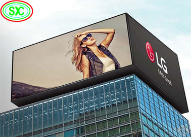 P10 à prova d'água para exteriores Full Color LED Display Screen Publicidade Com Coluna