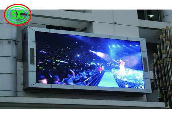 Tela LED colorida externa P4 à prova d'água, pixel de 4mm, vida útil de 10000h