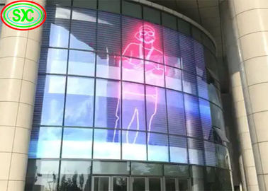 Ecrã LED transparente a cores completas P3.91-7.82 1000mm*500mm/1000mm*1000mm Janela de vidro