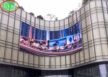 P10 Área exterior à prova d'água Full Color LED Screen Resistente ao vento High Definition No Drag Shadow LED