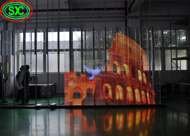 Ecrã de aluguer exterior à prova d'água Vídeo IP65 HD P3.91 Ecrã LED transparente