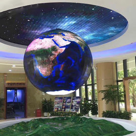 360° Exterior Coluna de cores completas Esfera LED Display Screen Edifício Cartão