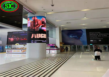 Alto brilho HD aluguel módulo macio P2.5 P3 P4 P5 interior LED fixa Flexível vidro cilindrico parede