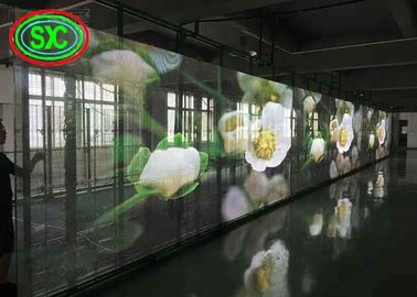 Brilho Ecrã LED transparente, Panfletos publicitários LED a cores completas