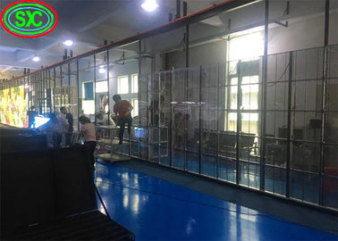 Shopping Mall Outdoor Full Colour Waterproof P3.91-7.82 Mesh Transparente LED Screen