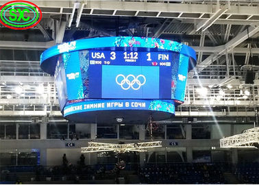 Estádio de publicidade quadro de avaliação P4.81 LED Video Wall aluguel 1R1G1B