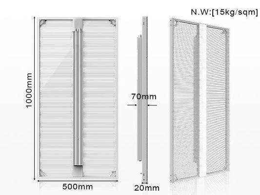 Indoor P3.9-7.8 Full Colour Transparent Led Display Screen Smd Curved Led Video Wall Glass Led Screen For Showcase