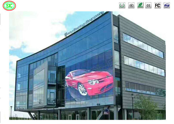 Shopping Mall Outdoor Full Colour Waterproof P3.91-7.82 Mesh Transparente LED Screen