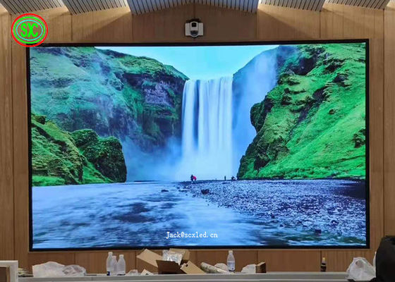 P2 P2.5 Display de aluguel de alta resolução LED Video Wall Sala de reuniões interior Display LED a cores interiores