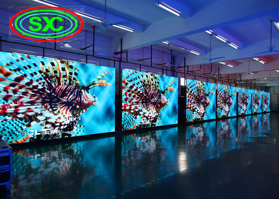 Módulo de exibição de LED indoor P4 SMD Full Color 256*128mm 1/8 Scanning para economia de energia e proteção ambiental