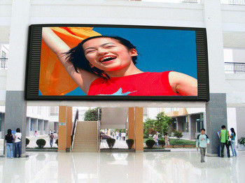 P10 Outdoor IP65 Hanging LED Video Wall Advertising Billboards 10 mm Pixels