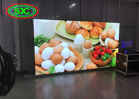 Bom preço A exposição de diodo emissor de luz interna da cor P5 completa morre suspensão do armário do alumínio de carcaça instalada on-line