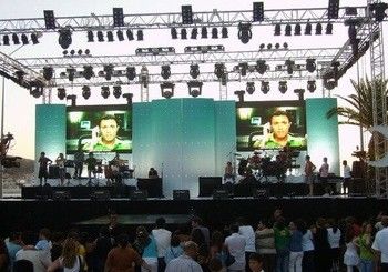 P6 de cor completa para aluguer de palcos ao ar livre tela LED de alta qualidade cinza para eventos de concerto