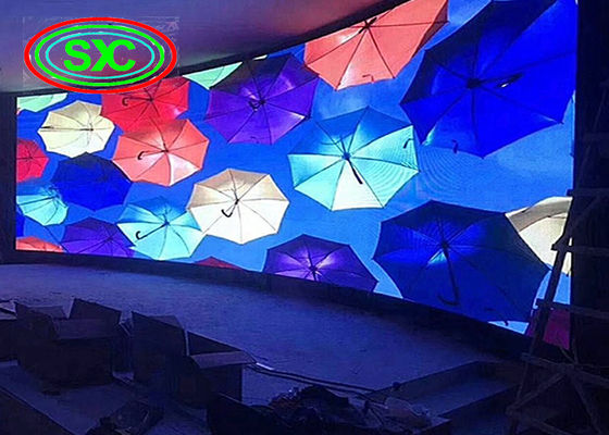 SMD2121 P4.81 RGB LED Screen de aluguer, interior em cores 1500cd/m2 3 anos de garantia