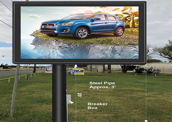 Alto brilho superior a 5000 nits SMD P10 Outdoor Advertising LED Billboard