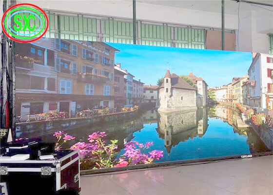 P3.91 - 7.81 Ecrã LED transparente a cores inteiras em interior Ecrã HD Ecrã sem mancha