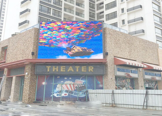 P8 Outdoor Full Color Publicidade Comercial LED Display Billboard Com Coluna