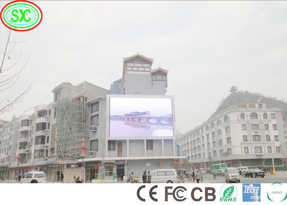 Exibição LED a cores exteriores P6 Alta taxa de atualização Publicidade Painel de outdoors 320W/m2 P6 6500cd/m2