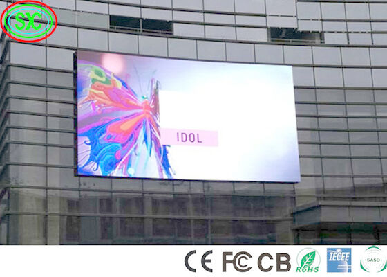 Outdoor P6 SMD2727 1R1G1B 7000cd/m2 Painéis LED Full Color Outdoor Full Color LED Display