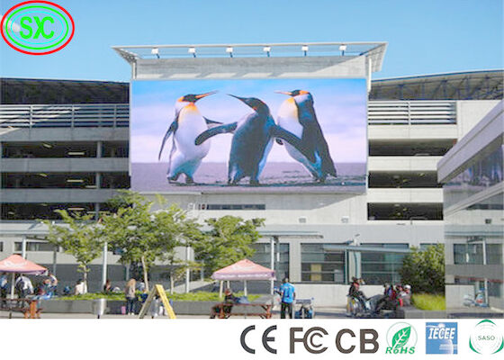 Outdoor P6 SMD2727 1R1G1B 7000cd/m2 Painéis LED Full Color Outdoor Full Color LED Display