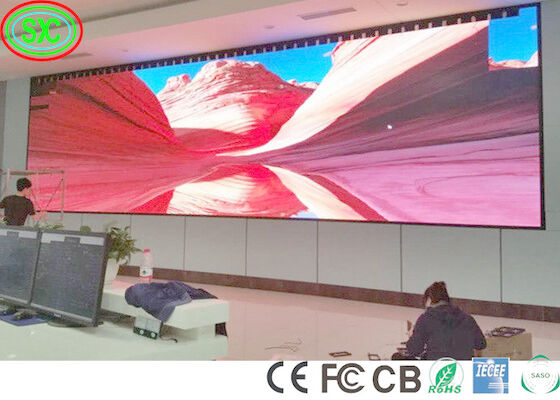 A elevação interna da cor completa refresca a taxa sobre 3840hz SMD P2 P3 P4 P5 conduziu os painéis da tela do diodo emissor de luz da parede da exposição