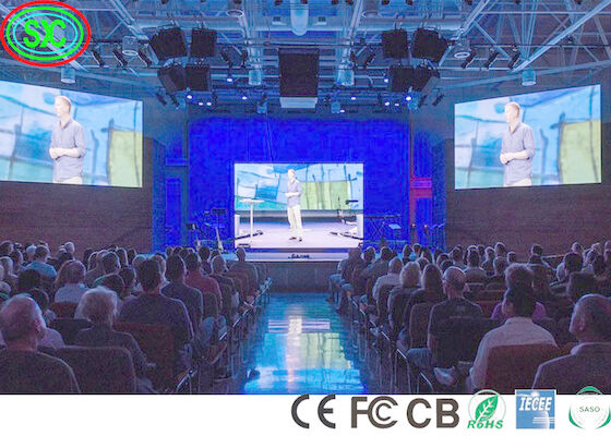 IP34 Concerto de palco Backstage P3.9 Led Video Panel Parede Ângulo de visão amplo