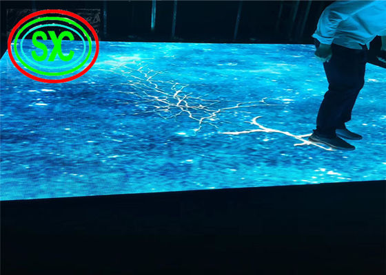 Indoor HD P6.25 SMD3528 Full Color LED Dance Floor 1000mmx 500mm Caixa de pista de dança LED interativa