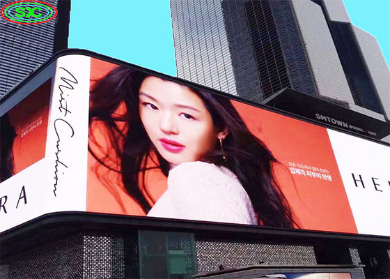 Tela de Publicidade LED Externa P10, Passo de Pixel de 10mm, IP65 à Prova d'Água