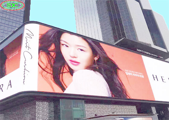P10 Publicidade exterior a cores completas LED Billboard Sistema de controlo Novastar Instalação fixa