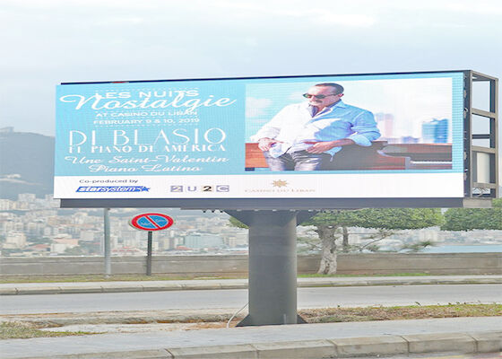 Estrada Estrada Lado Full Color LED Display Screen P10 Outdoor High Brightness Publicidade Billboard