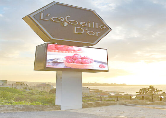 China HD Outdoor Full Color P10 LED Display Screen Grande publicidade adequada para alta temperatura