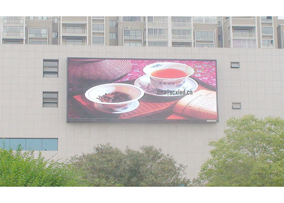 SMD IP65 Exterior Full Color LED Display Screen P10 Edifício Publicitário LED Billboard