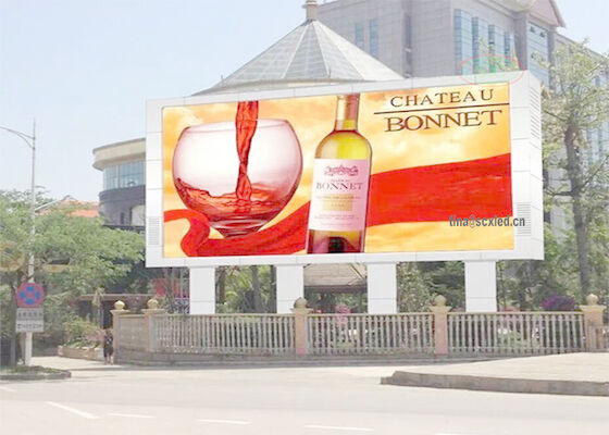 SMD IP65 Exterior Full Color LED Display Screen P10 Edifício Publicitário LED Billboard