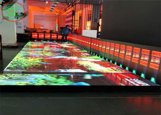 Ecrã de azulejos LED anti-colisão a cores completas