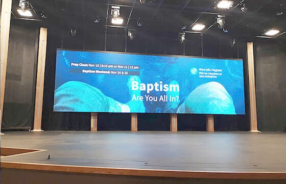 Montagem de parede Full Color Video Led Screen Aluguel Fixação P3 Indoor Display Screen