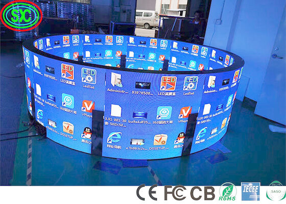 360° Exterior Coluna de cores completas Esfera LED Display Screen Edifício Cartão