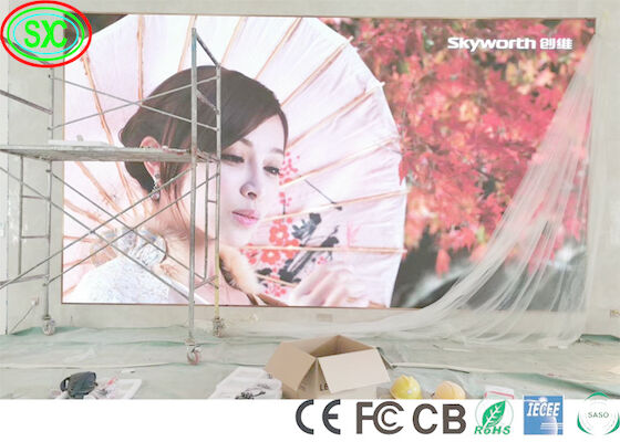 RS485 P2 P3 P4 SMD2121 Parede de vídeo LED publicitário IECEE parede de vídeo LED de tela LED a cores inteiras