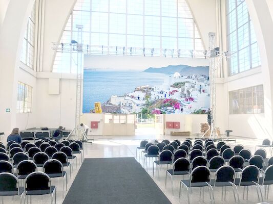 Indoor P2.5 Rental HD Display LED Full Color Escenário fundo Display LED Grande ecrã