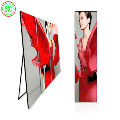 Indoor P2.5 Led Poster Tabuleiro de publicidade LED Display Screen 4G Wi-Fi USB Control Full Color