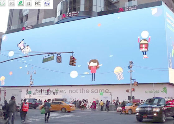 Display LED Full Color Publicitário Billboard P10 LED Exterior Para Instalação Fixa de Shopping Mall