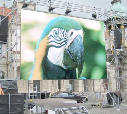 SMD2121 P5 Indoor Full Color Stage LED Die-Casting Aluminum Screen Box de aço Event LED Screen