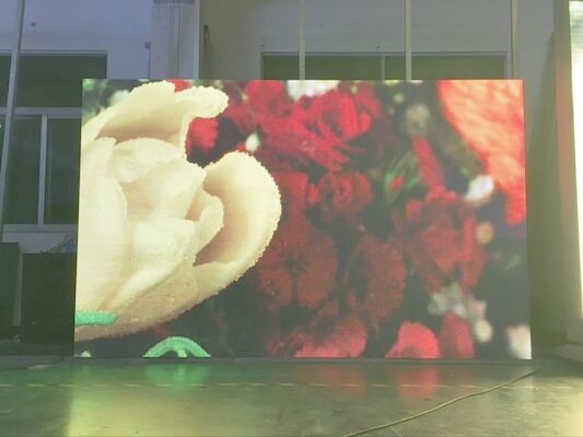 O diodo emissor de luz alugado indica o ângulo de visão largo video da cor completa de painel de parede do armário interno do serviço 500X500MM da parte dianteira P3.91